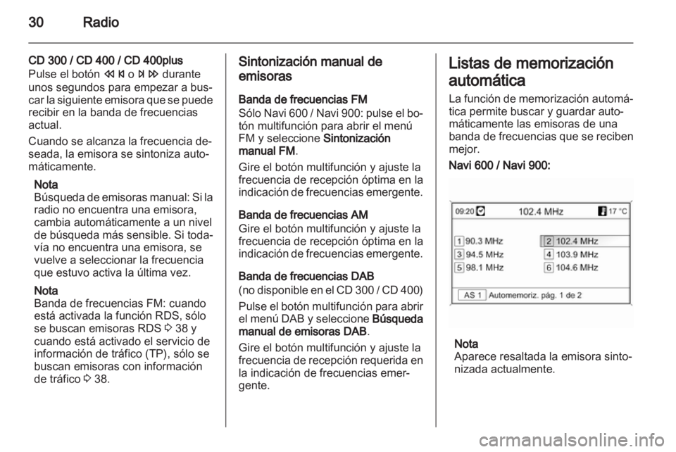 OPEL ZAFIRA C 2013  Manual de infoentretenimiento (in Spanish) 