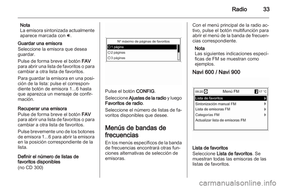 OPEL ZAFIRA C 2013  Manual de infoentretenimiento (in Spanish) 