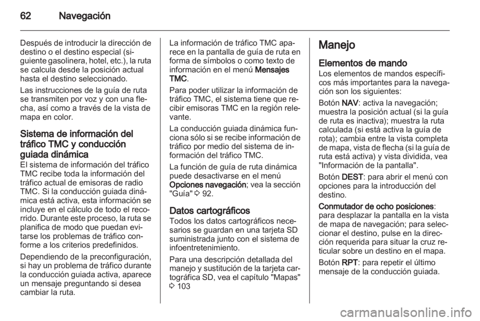 OPEL ZAFIRA C 2013  Manual de infoentretenimiento (in Spanish) 