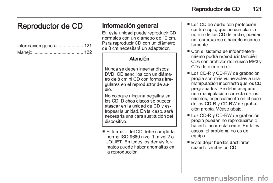 OPEL ZAFIRA B 2014  Manual de infoentretenimiento (in Spanish) 