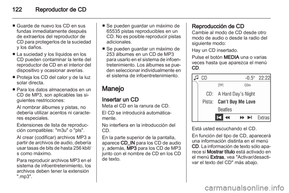 OPEL ZAFIRA B 2014  Manual de infoentretenimiento (in Spanish) 