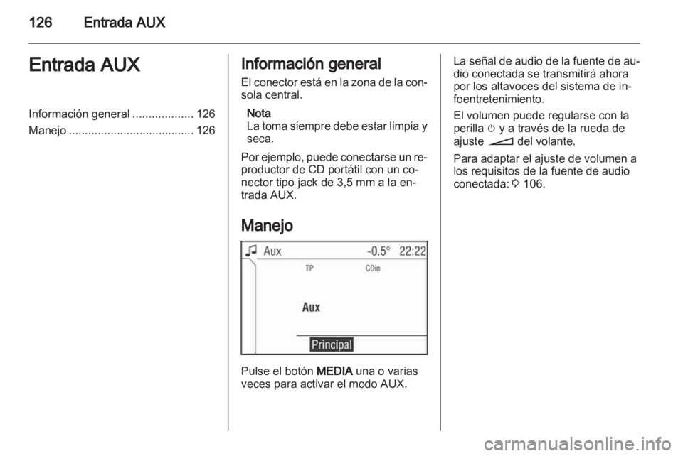 OPEL ZAFIRA B 2014  Manual de infoentretenimiento (in Spanish) 