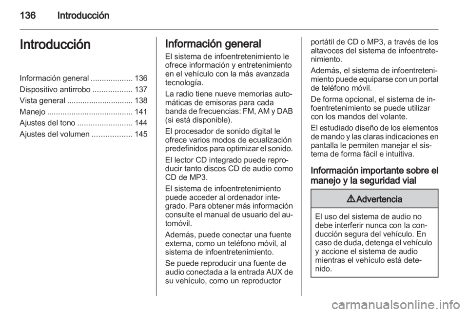 OPEL ZAFIRA B 2014  Manual de infoentretenimiento (in Spanish) 