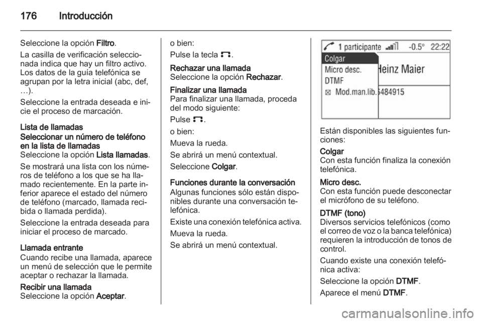 OPEL ZAFIRA B 2014  Manual de infoentretenimiento (in Spanish) 