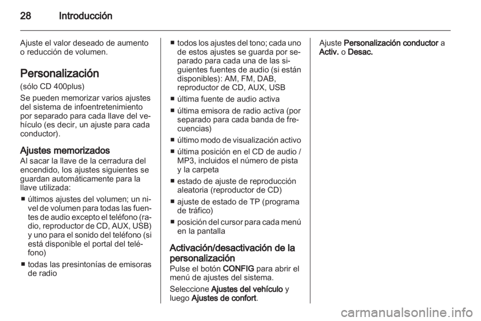 OPEL ZAFIRA C 2013.5  Manual de infoentretenimiento (in Spanish) 