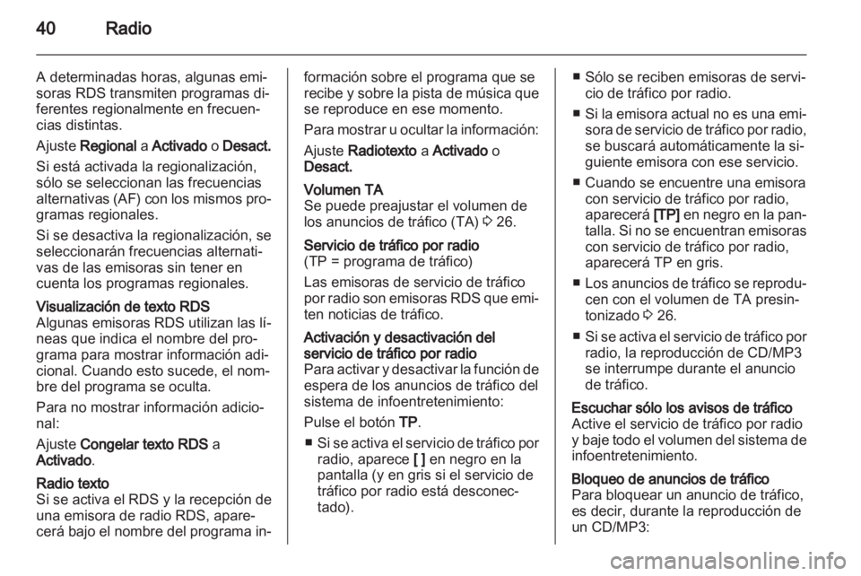OPEL ZAFIRA C 2013.5  Manual de infoentretenimiento (in Spanish) 