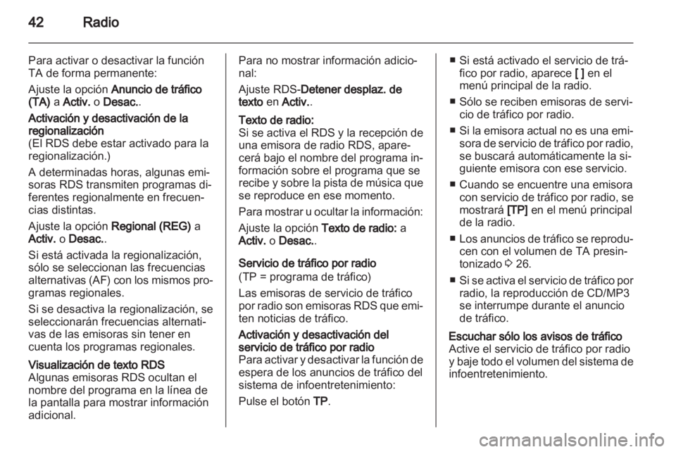 OPEL ZAFIRA C 2013.5  Manual de infoentretenimiento (in Spanish) 