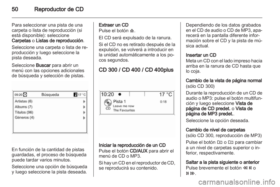 OPEL ZAFIRA C 2013.5  Manual de infoentretenimiento (in Spanish) 