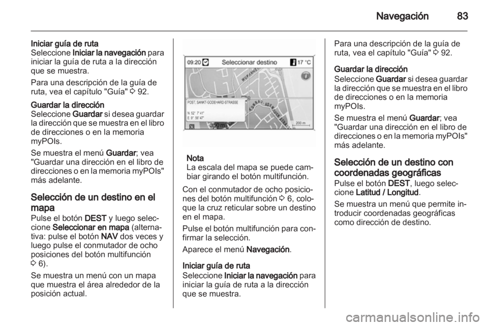 OPEL ZAFIRA C 2013.5  Manual de infoentretenimiento (in Spanish) 