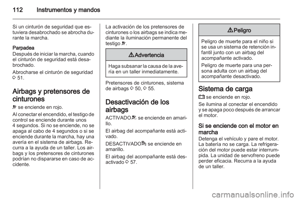 OPEL ZAFIRA TOURER 2012  Manual de Instrucciones (in Spanish) 