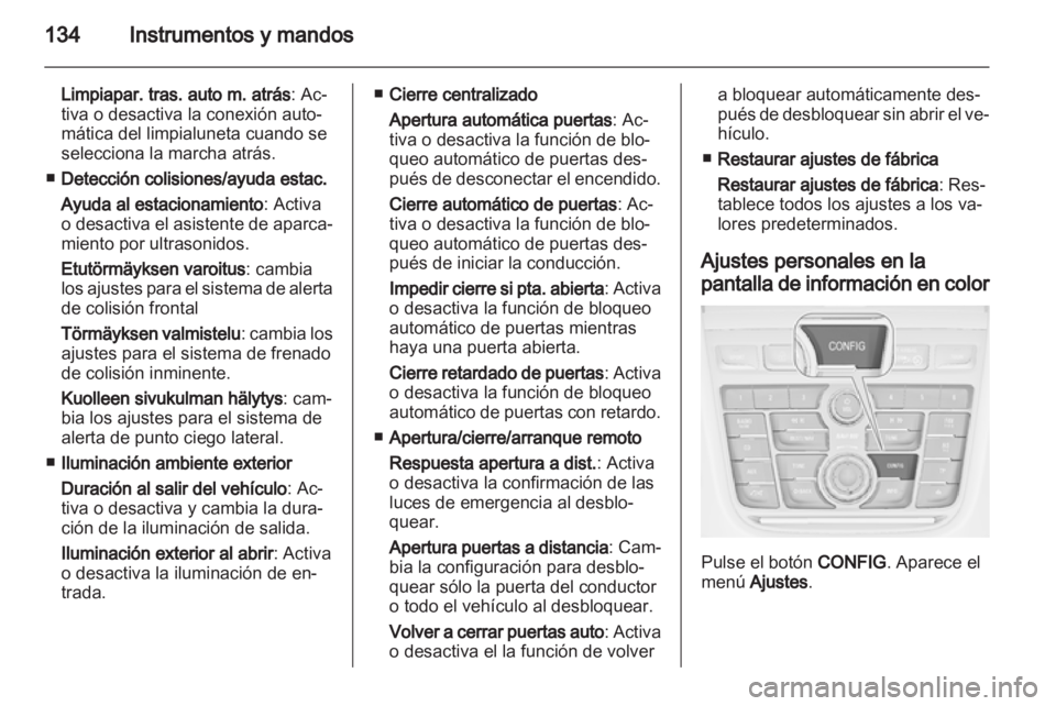 OPEL ZAFIRA TOURER 2012  Manual de Instrucciones (in Spanish) 