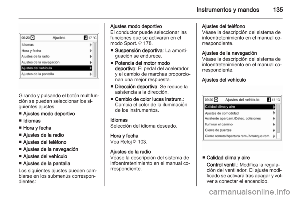OPEL ZAFIRA TOURER 2012  Manual de Instrucciones (in Spanish) 