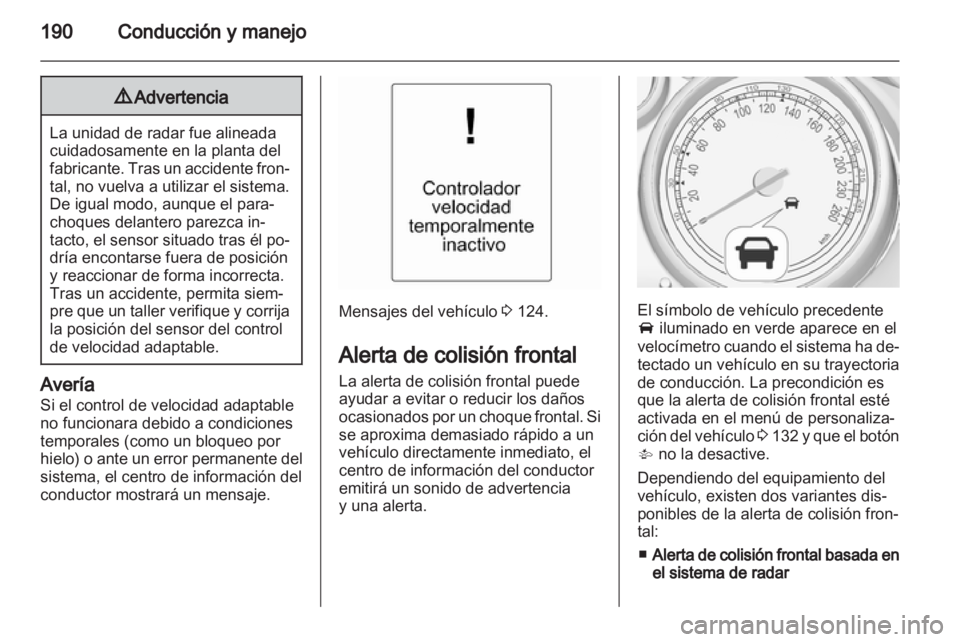 OPEL ZAFIRA TOURER 2012  Manual de Instrucciones (in Spanish) 