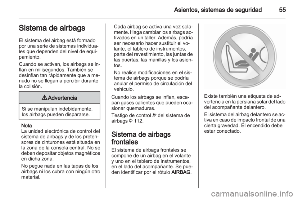 OPEL ZAFIRA TOURER 2012  Manual de Instrucciones (in Spanish) 