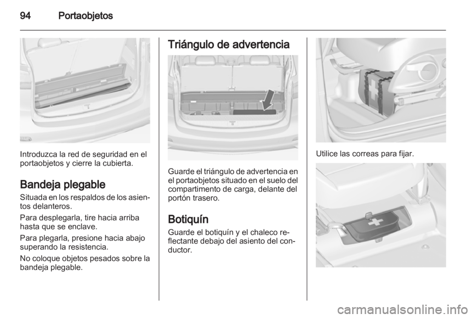 OPEL ZAFIRA TOURER 2012  Manual de Instrucciones (in Spanish) 