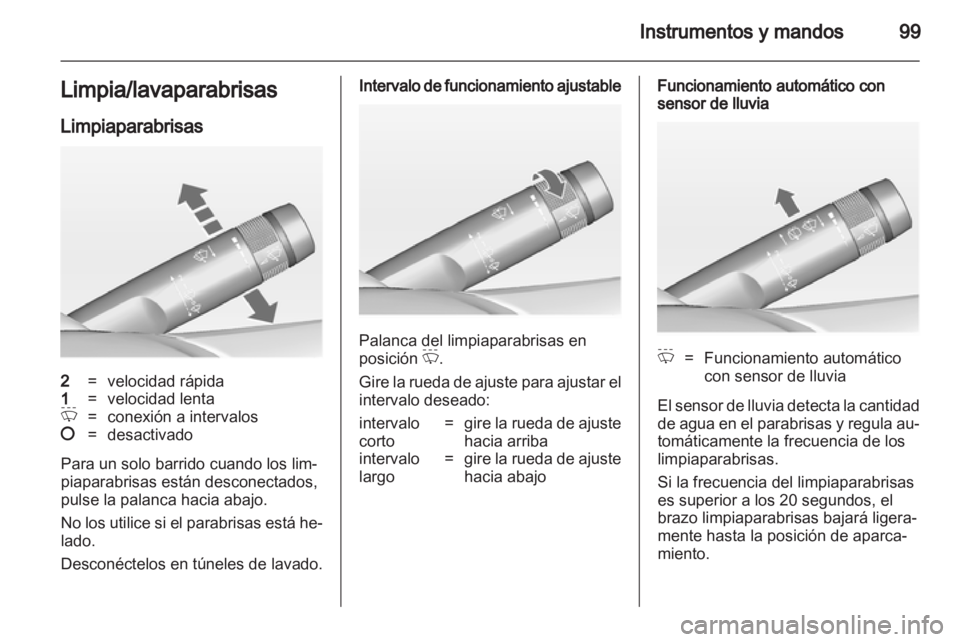 OPEL ZAFIRA TOURER 2012.5  Manual de Instrucciones (in Spanish) 