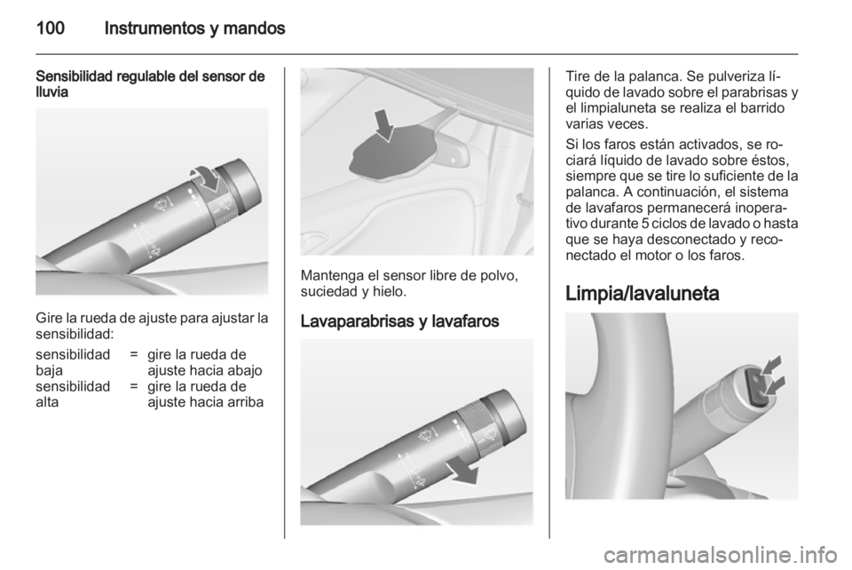 OPEL ZAFIRA TOURER 2012.5  Manual de Instrucciones (in Spanish) 