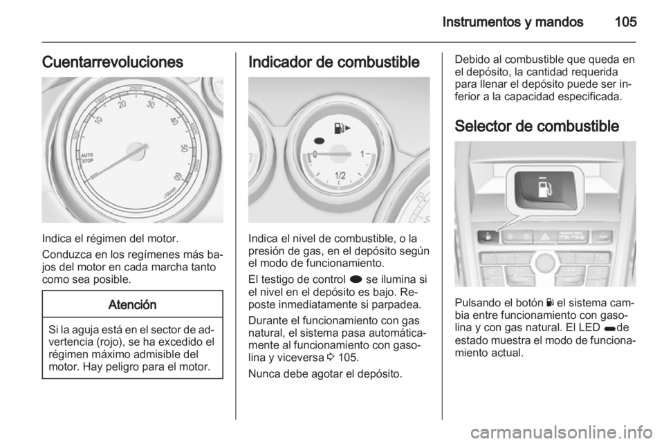 OPEL ZAFIRA TOURER 2012.5  Manual de Instrucciones (in Spanish) 