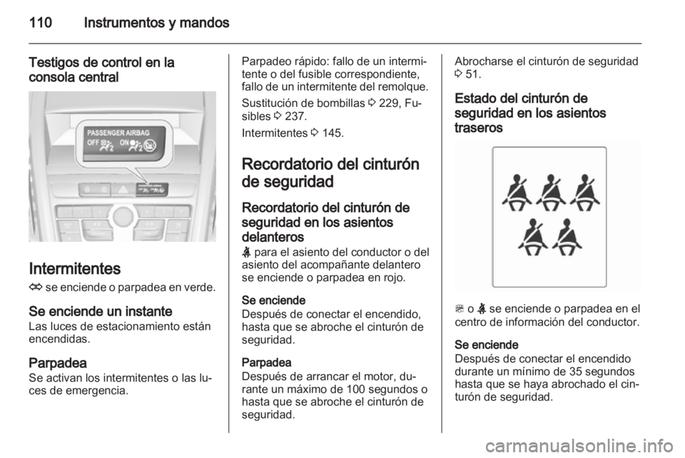 OPEL ZAFIRA TOURER 2012.5  Manual de Instrucciones (in Spanish) 