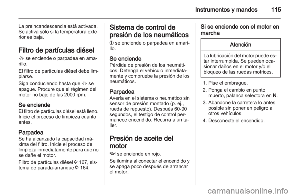 OPEL ZAFIRA TOURER 2012.5  Manual de Instrucciones (in Spanish) 