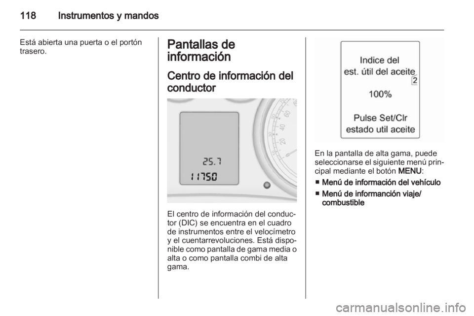 OPEL ZAFIRA TOURER 2012.5  Manual de Instrucciones (in Spanish) 