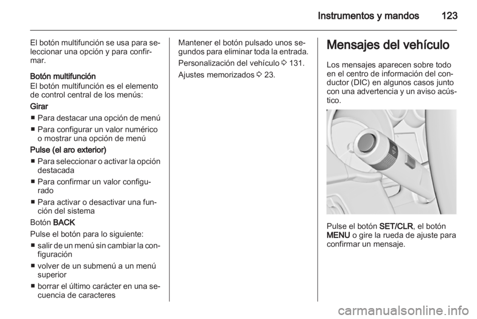 OPEL ZAFIRA TOURER 2012.5  Manual de Instrucciones (in Spanish) 