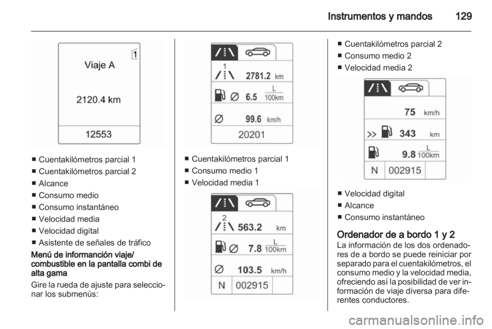 OPEL ZAFIRA TOURER 2012.5  Manual de Instrucciones (in Spanish) 