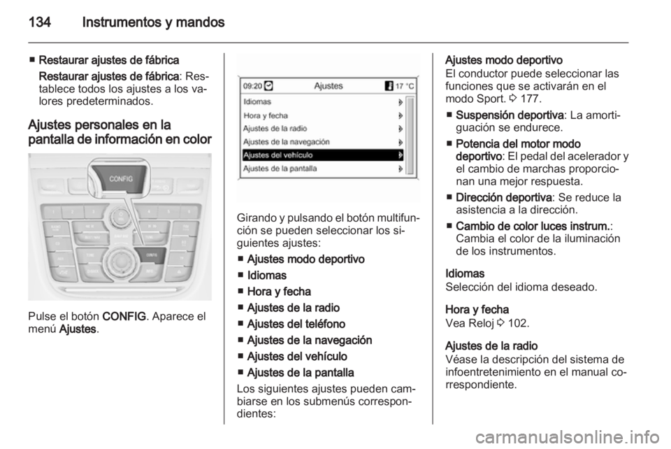 OPEL ZAFIRA TOURER 2012.5  Manual de Instrucciones (in Spanish) 