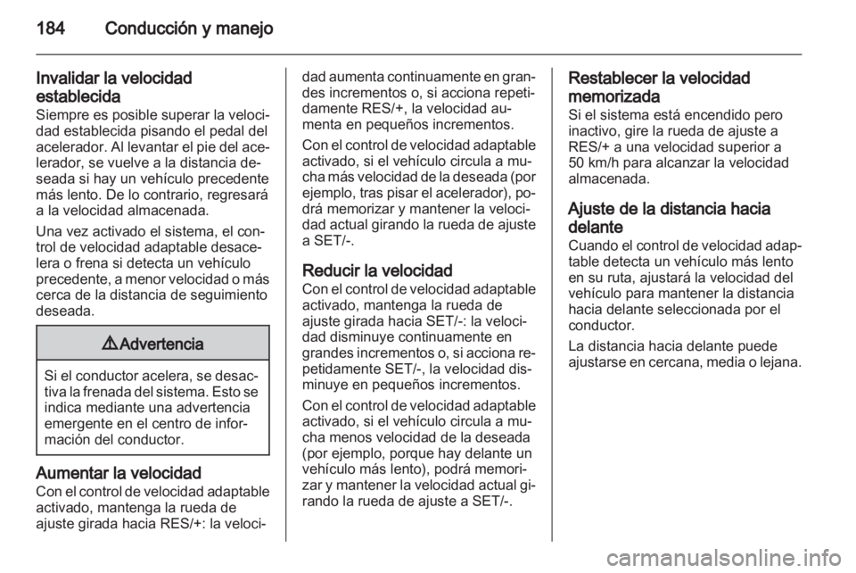 OPEL ZAFIRA TOURER 2012.5  Manual de Instrucciones (in Spanish) 