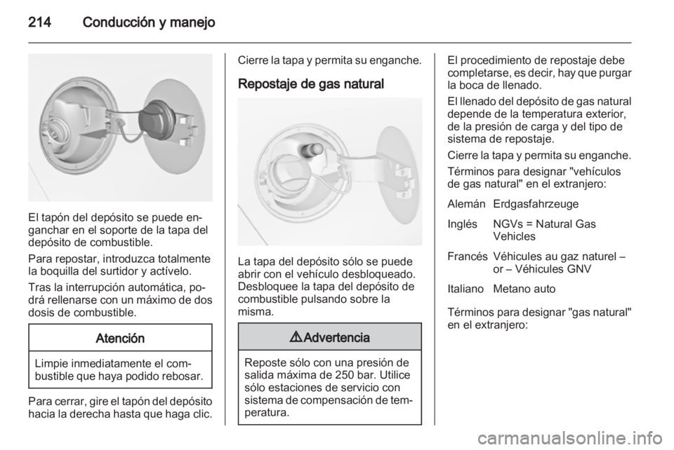 OPEL ZAFIRA TOURER 2012.5  Manual de Instrucciones (in Spanish) 