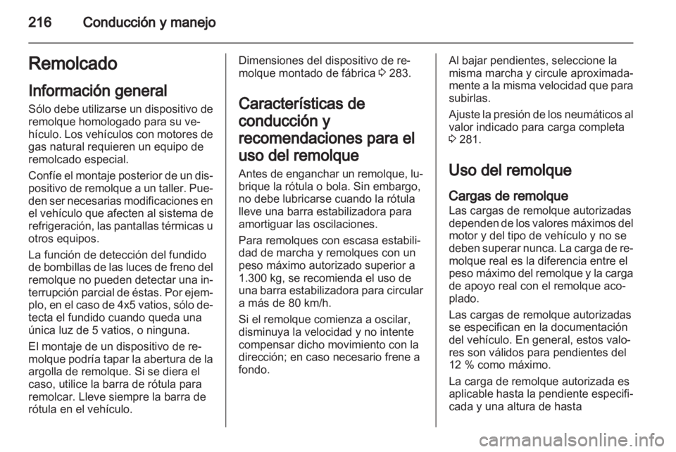 OPEL ZAFIRA TOURER 2012.5  Manual de Instrucciones (in Spanish) 