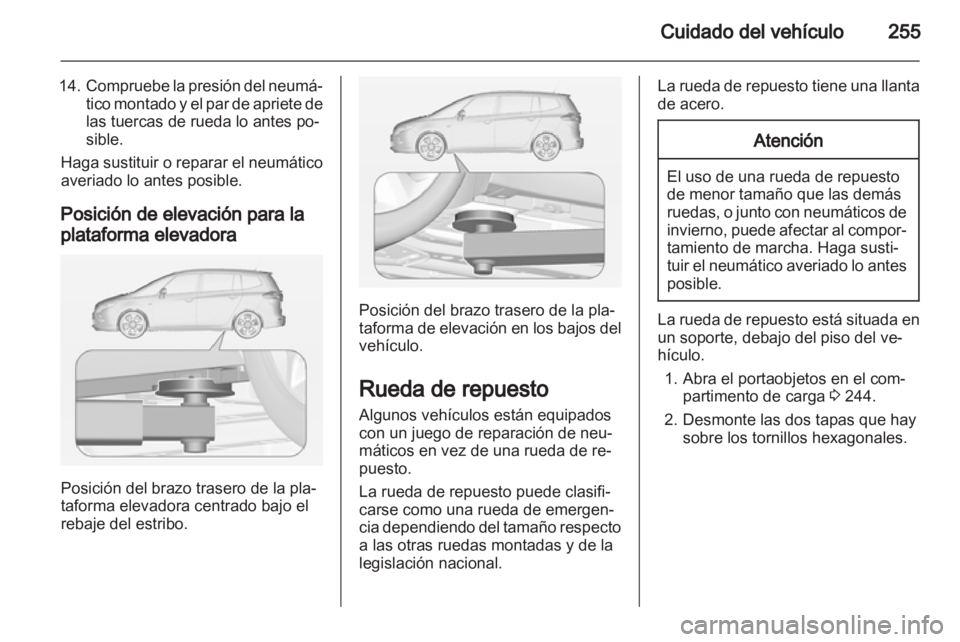 OPEL ZAFIRA TOURER 2012.5  Manual de Instrucciones (in Spanish) 