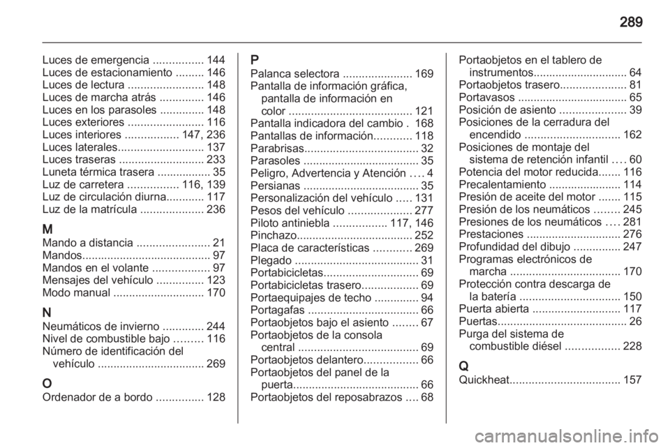 OPEL ZAFIRA TOURER 2012.5  Manual de Instrucciones (in Spanish) 