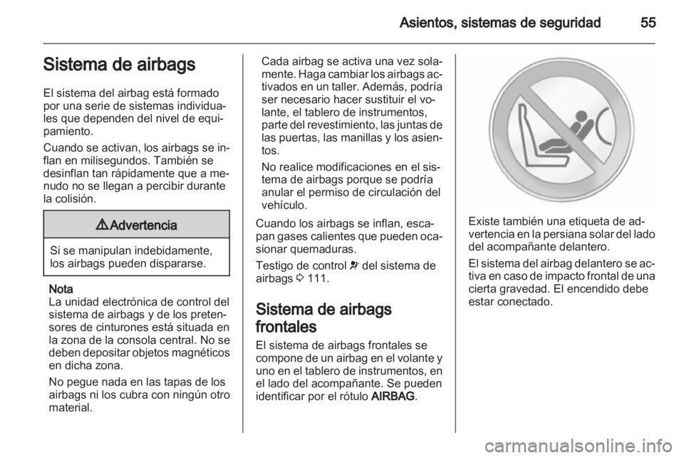 OPEL ZAFIRA TOURER 2012.5  Manual de Instrucciones (in Spanish) 