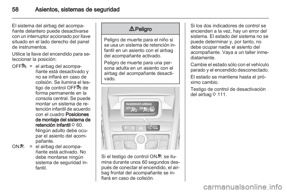 OPEL ZAFIRA TOURER 2012.5  Manual de Instrucciones (in Spanish) 