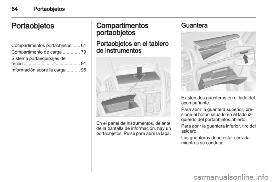 OPEL ZAFIRA TOURER 2012.5  Manual de Instrucciones (in Spanish) 
