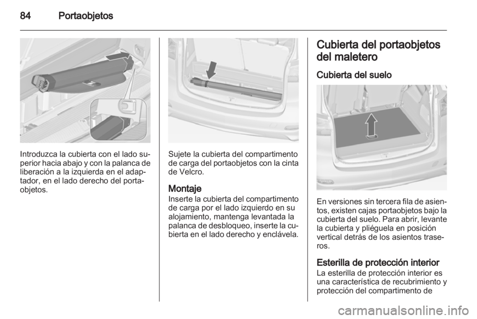 OPEL ZAFIRA TOURER 2012.5  Manual de Instrucciones (in Spanish) 