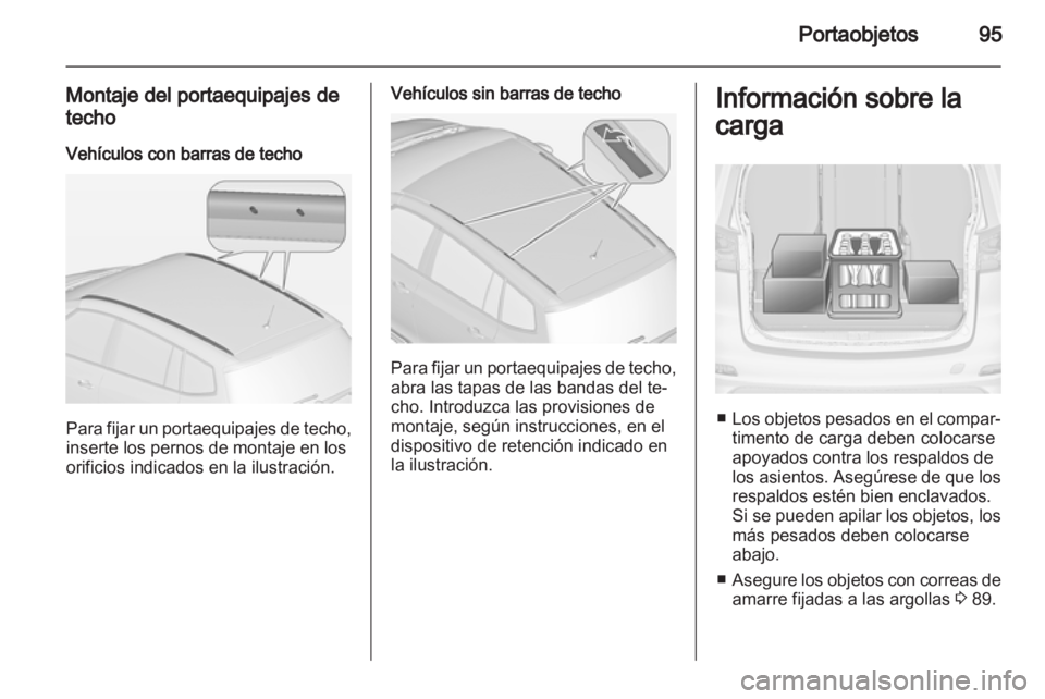OPEL ZAFIRA TOURER 2012.5  Manual de Instrucciones (in Spanish) 