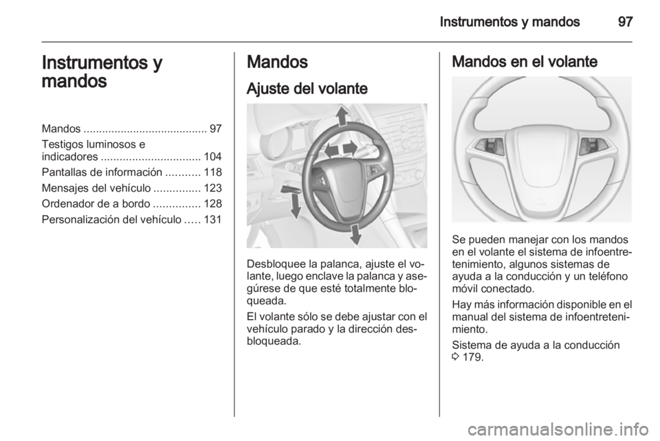 OPEL ZAFIRA TOURER 2012.5  Manual de Instrucciones (in Spanish) 