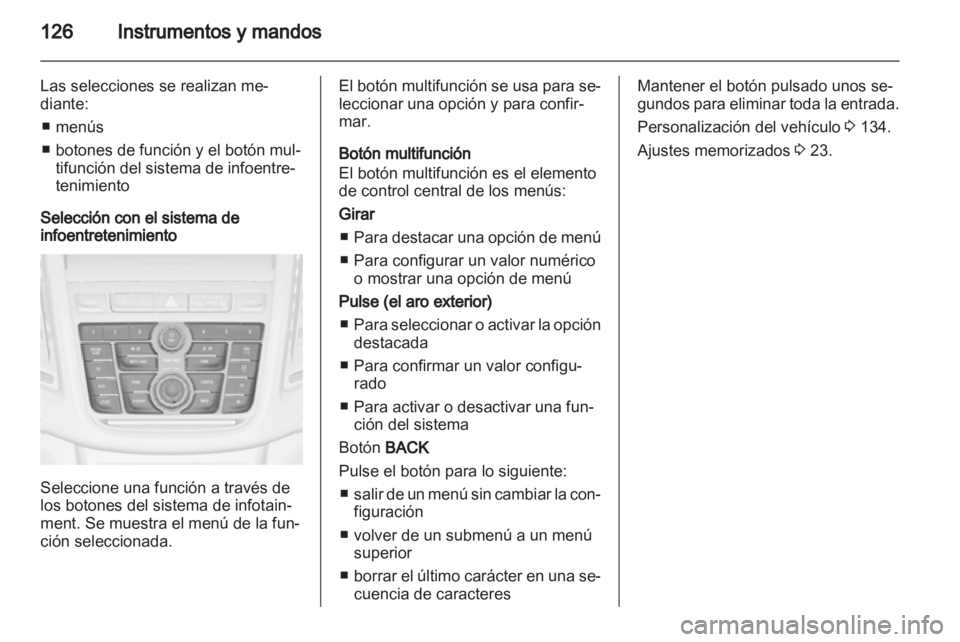 OPEL ZAFIRA TOURER 2013  Manual de Instrucciones (in Spanish) 