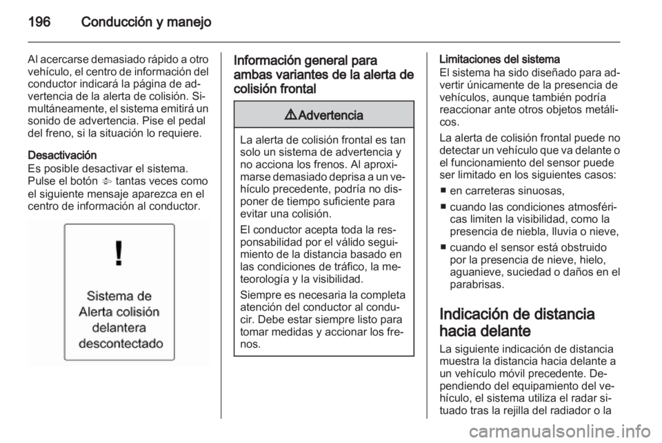 OPEL ZAFIRA TOURER 2013  Manual de Instrucciones (in Spanish) 