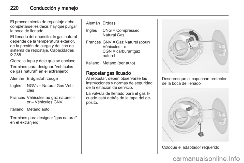 OPEL ZAFIRA TOURER 2013  Manual de Instrucciones (in Spanish) 