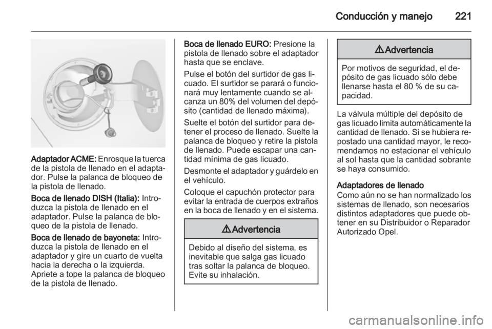 OPEL ZAFIRA TOURER 2013  Manual de Instrucciones (in Spanish) 