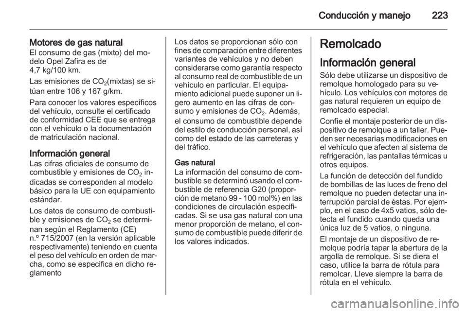 OPEL ZAFIRA TOURER 2013  Manual de Instrucciones (in Spanish) 