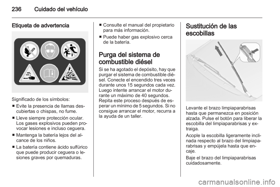 OPEL ZAFIRA TOURER 2013  Manual de Instrucciones (in Spanish) 