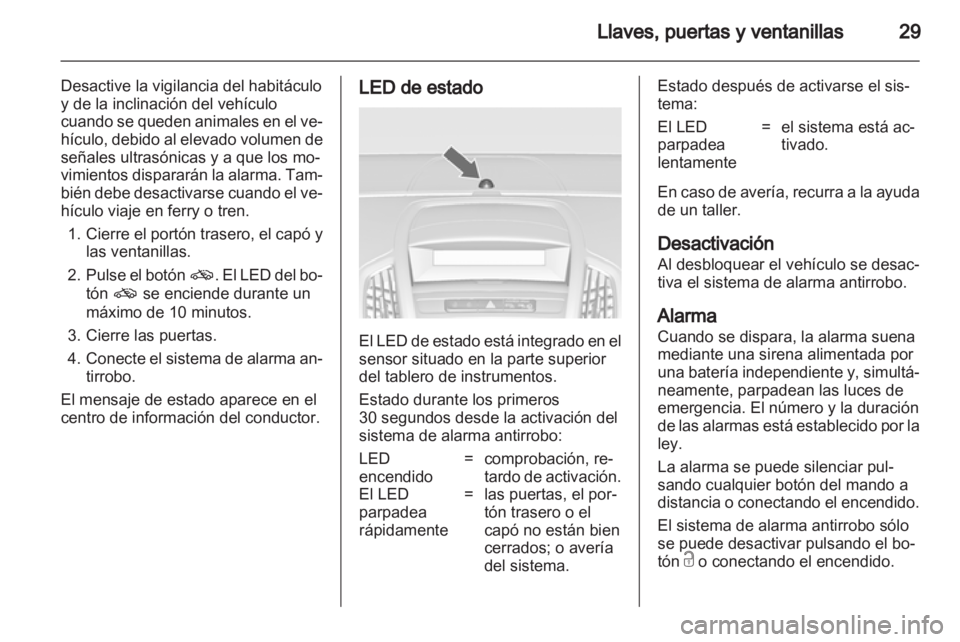 OPEL ZAFIRA TOURER 2013  Manual de Instrucciones (in Spanish) 