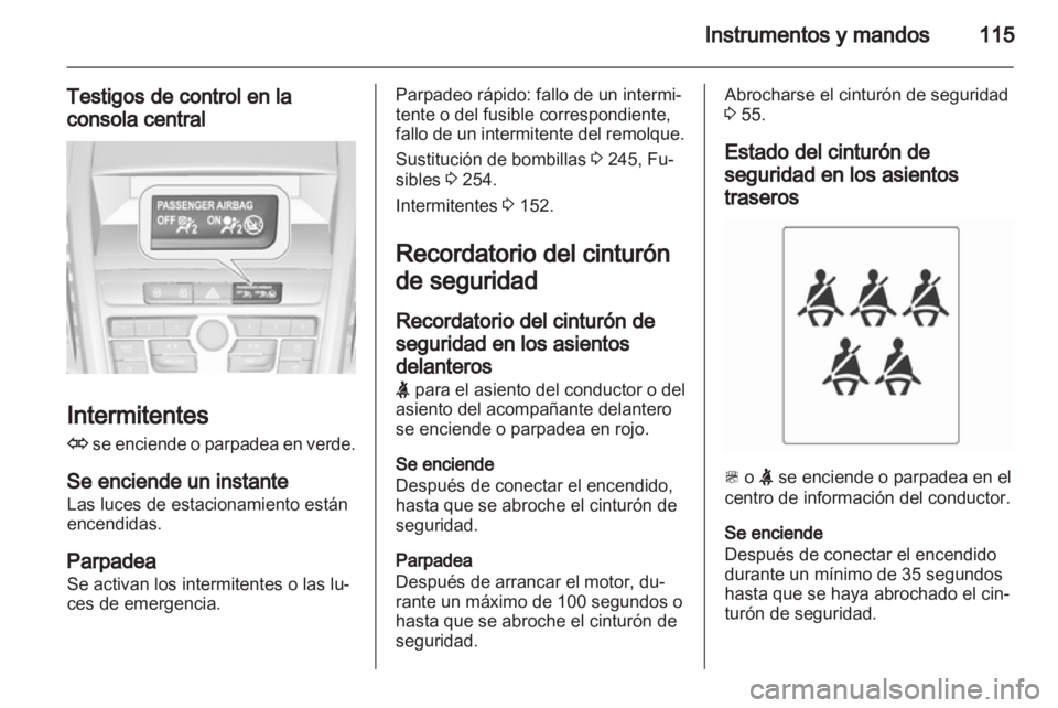 OPEL ZAFIRA TOURER 2013.5  Manual de Instrucciones (in Spanish) 