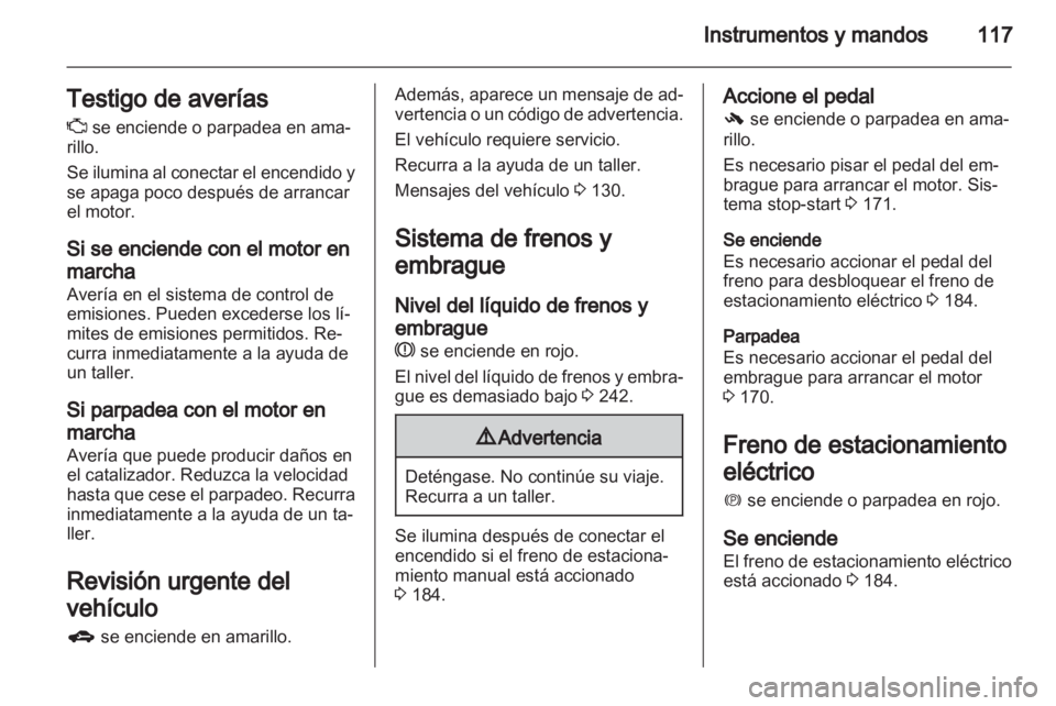 OPEL ZAFIRA TOURER 2013.5  Manual de Instrucciones (in Spanish) 