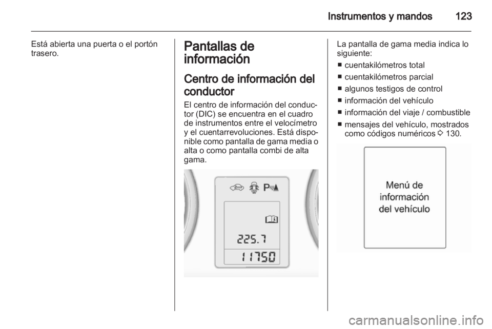 OPEL ZAFIRA TOURER 2013.5  Manual de Instrucciones (in Spanish) 
