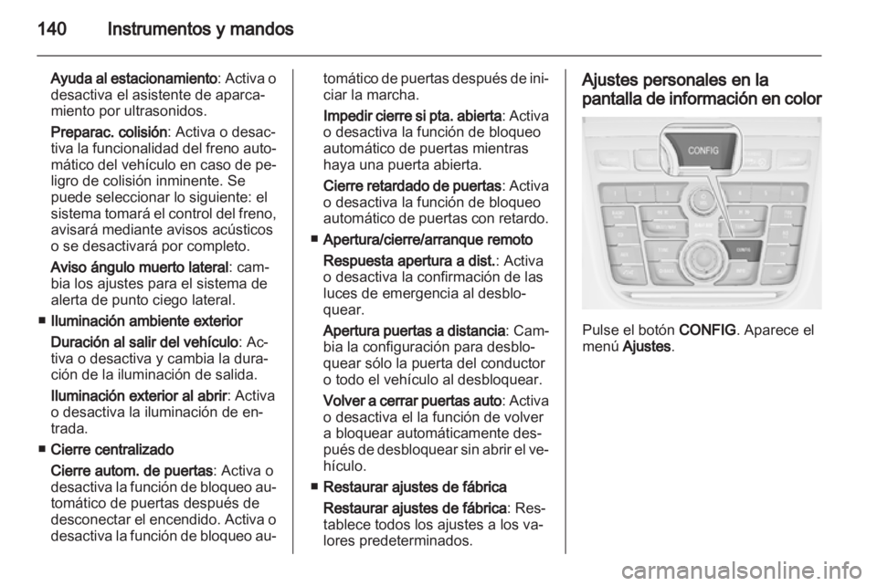 OPEL ZAFIRA TOURER 2013.5  Manual de Instrucciones (in Spanish) 